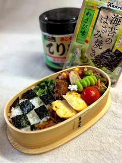 食べやすい✨市松海苔弁当-レシピのメイン写真