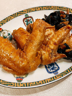 鳥手羽先と黒きくらげの黒酢煮-レシピのメイン写真
