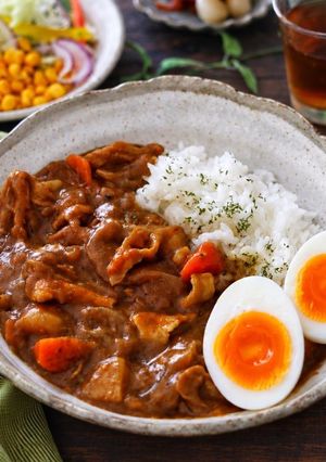 レンジ13分！豚バラ肉の簡単ポークカレー-レシピのメイン写真