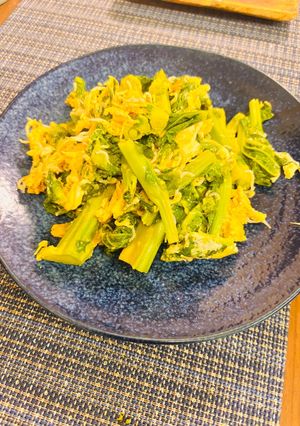 菜の花とシラスの卵炒め-レシピのメイン写真