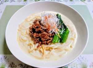 夏の夕飯！冷やし坦坦麺風ぶっかけうどん-レシピのメイン写真