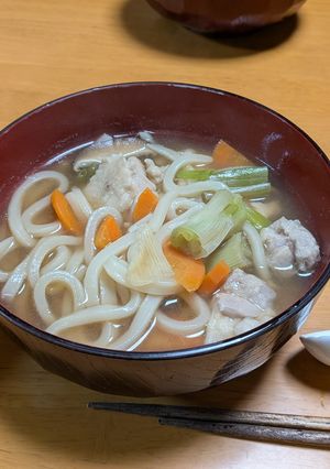 治部煮風うどん-レシピのメイン写真
