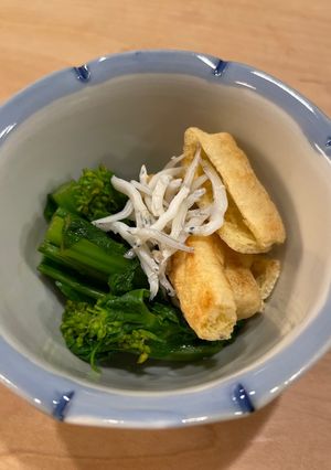 菜の花と油揚げのからし和え⭐︎おつまみにも-レシピのメイン写真
