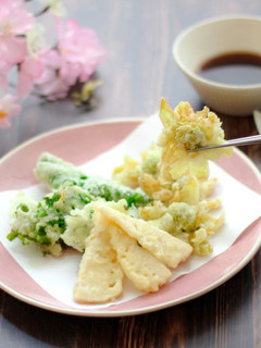 卵なしでもサクサク！季節の野菜天ぷら-レシピのメイン写真