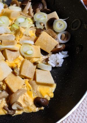 高野豆腐としめじのふわっと卵とじ-レシピのメイン写真