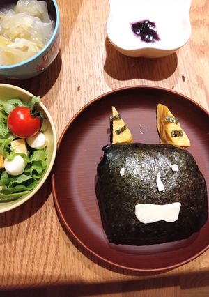 節分に！簡単　鬼ぎり！-レシピのメイン写真