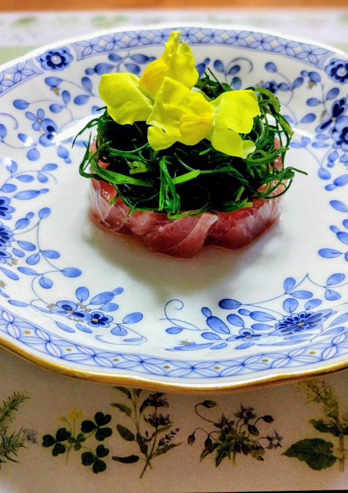 マグロとおかひじきの中華風-レシピのメイン写真