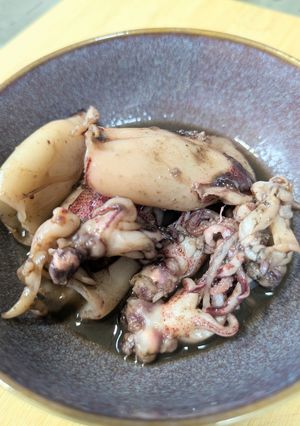 【低FODMAP】小赤イカの煮付け-レシピのメイン写真