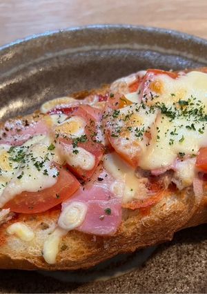 フランスパン　ピザ-レシピのメイン写真
