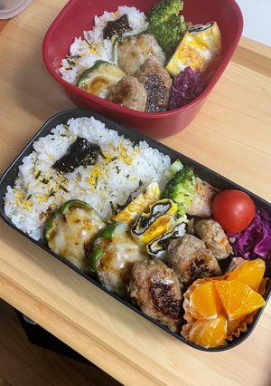 20241106娘ちゃん息子っちのお弁当-レシピのメイン写真