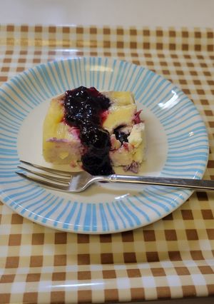 レンチン5分ベリーのスライスチーズケーキ-レシピのメイン写真