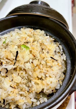 しらすと塩昆布の土鍋ご飯-レシピのメイン写真