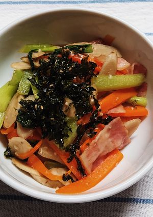 ごぼうと彩り野菜の塩こうじ炒め-レシピのメイン写真