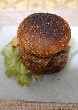 🔥 禁断のごまカレーバーガー-レシピのメイン写真
