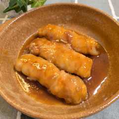 รูปของ 豚バラ厚揚げ巻の角煮