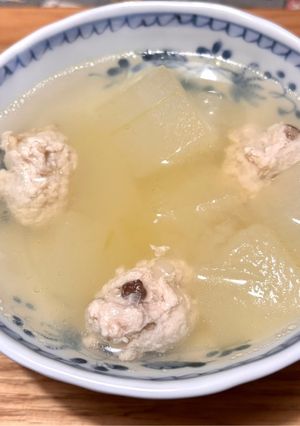 肉団子入り冬瓜（とうがん）スープ-レシピのメイン写真