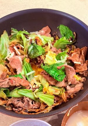 キャベツと豚こまのにんにく塩だれ蒸し-レシピのメイン写真