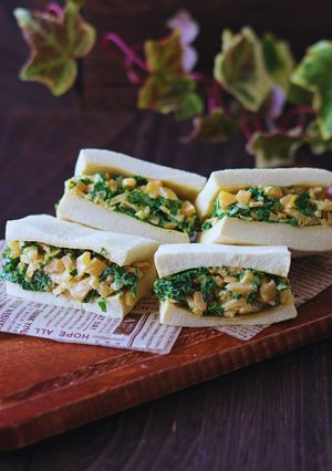 高野豆腐deサラダパン♪食品ロス削減-レシピのメイン写真