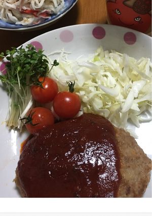 ダイエット中に食べる簡単豆腐ハンバーグ！-レシピのメイン写真