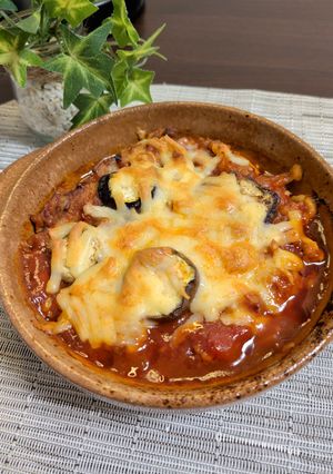 トマト缶で🌟ナスのミートソースグラタン-レシピのメイン写真