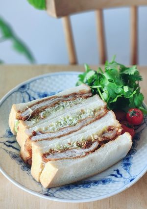 英国de人気カツサンド☆昼食サンドイッチ-レシピのメイン写真