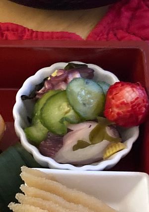 アメリカ🇺🇸タコときゅうりとわかめの酢の物-レシピのメイン写真