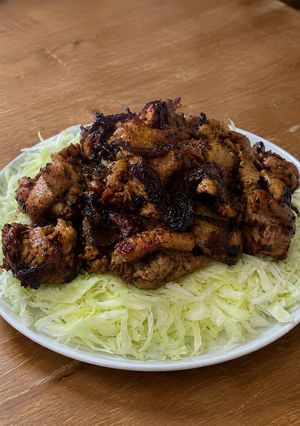 鶏ももと玉ねぎの照り焼きキャベツたっぷり-レシピのメイン写真