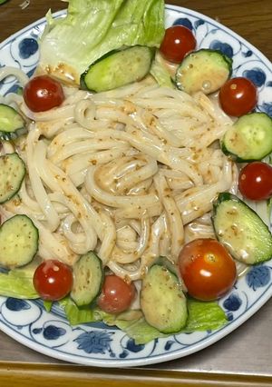 夏バテでも食べられる！サラダうどん-レシピのメイン写真