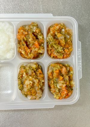 炊飯器でお粥と作る離乳食のおかず-レシピのメイン写真