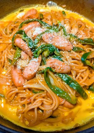 ワンパン!懐かしの鉄板☆ナポリタン-レシピのメイン写真
