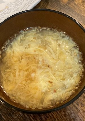 卵スープ　椎茸茶-レシピのメイン写真
