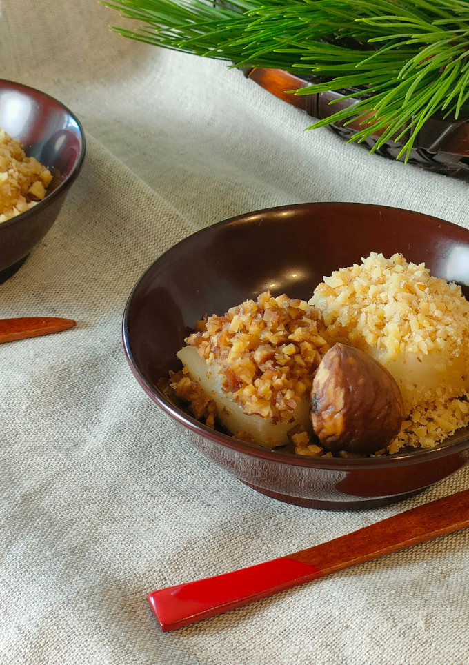 焼き栗とくるみのお餅-レシピのメイン写真