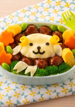 ミートボールひつじ弁当-レシピのメイン写真