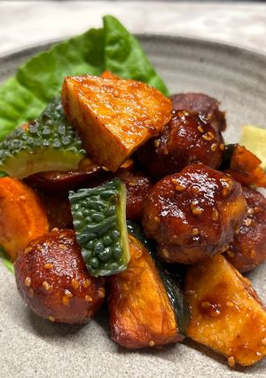 おからミートボールと野菜のヤンニョム風-レシピのメイン写真