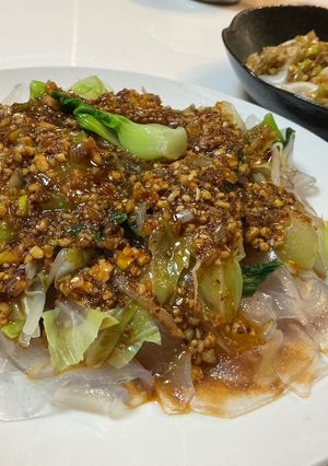 業スーの極太春雨で中華風旨辛香油麺-レシピのメイン写真