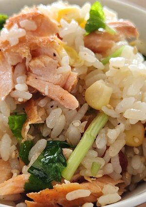 鮭バター醤油の混ぜご飯-レシピのメイン写真