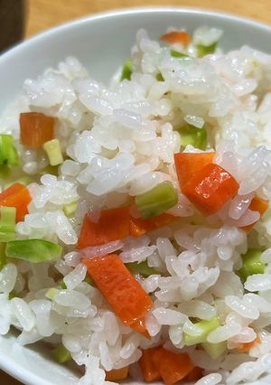 ブロッコリーと人参の糠漬けの混ぜ込みご飯-レシピのメイン写真