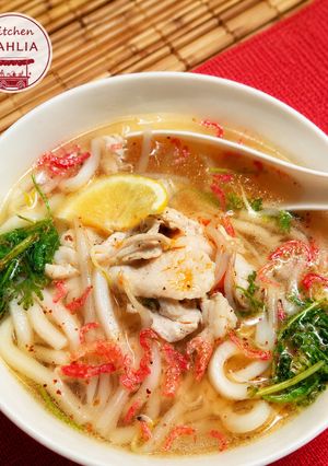 【豚バラもやし🇻🇳】平打ちうどんで！爆速フォー風🐉-レシピのメイン写真
