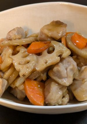 シャキシャキ!鶏肉とれんこんの甘辛炒め-レシピのメイン写真