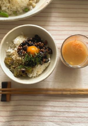 夏の滋味飯⭐︎納豆丼と養生冷や汁-レシピのメイン写真
