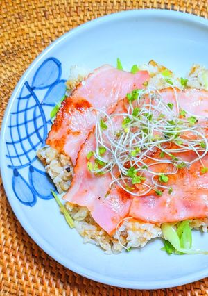 ガリバタライスのベーコンソテーのせ-レシピのメイン写真