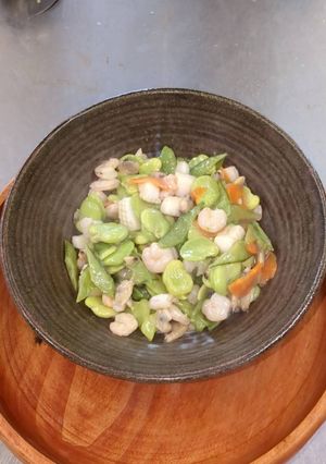 そら豆とシーフードの中華炒め-レシピのメイン写真