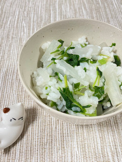 かぶの葉の七草粥風-レシピのメイン写真