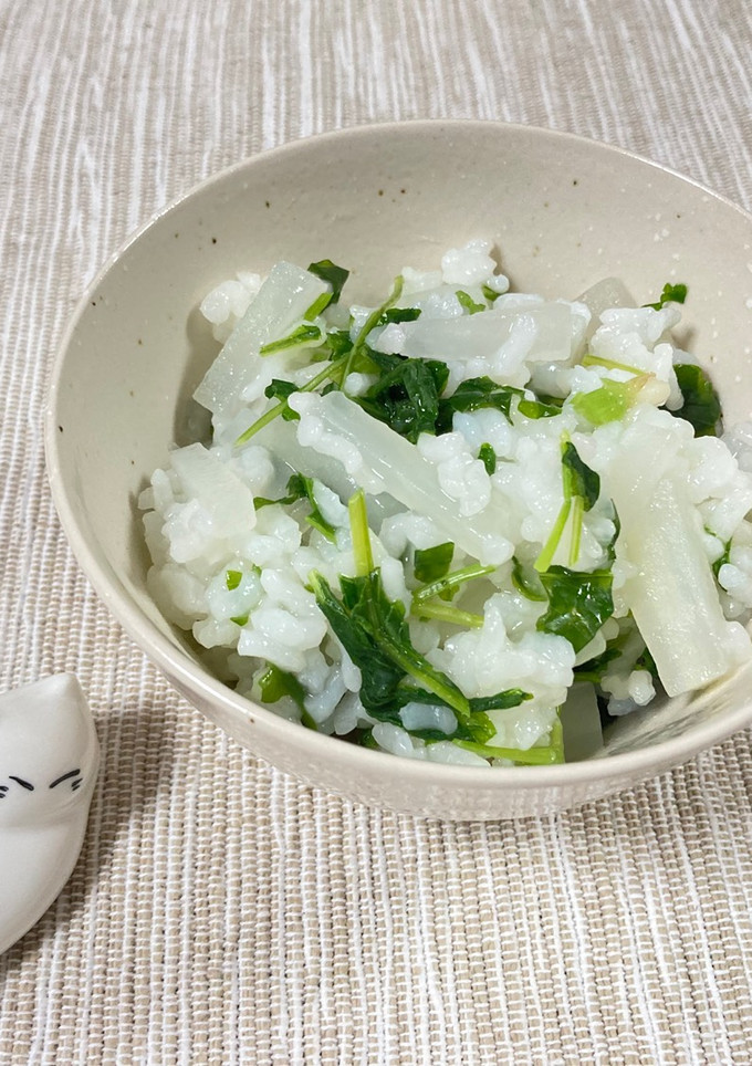 かぶの葉の七草粥風-レシピのメイン写真