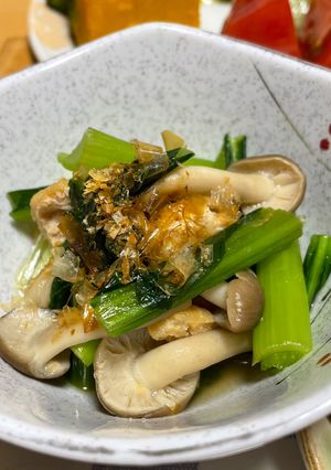 小松菜としめじの煮浸し-レシピのメイン写真
