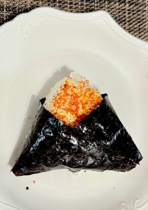 炙りめんたいおにぎり(マヨ＋あかり)-レシピのメイン写真