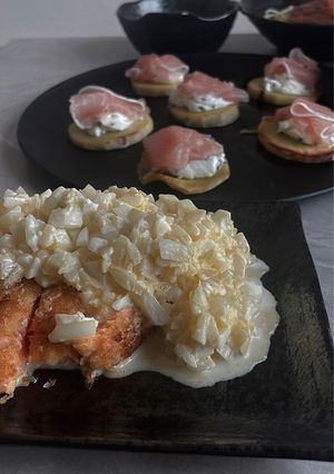 サーモンレアカツ タルタルのせ-レシピのメイン写真