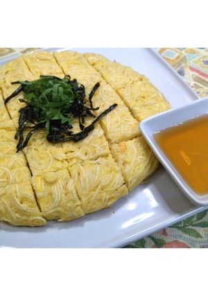 だし汁に★そうめんの明石焼き★動画あり★-レシピのメイン写真