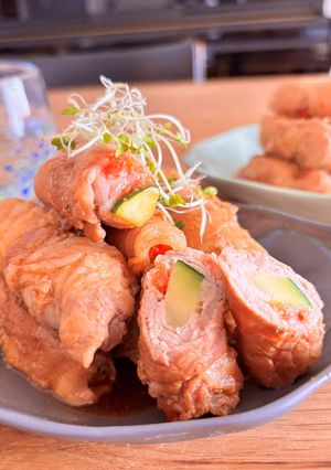 ズッキーニトマトの簡単肉巻き☆今夜の夕飯-レシピのメイン写真