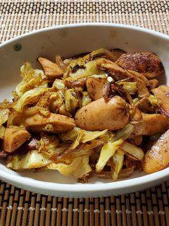 キャベツとギョニソのカレーマヨ炒め-レシピのメイン写真